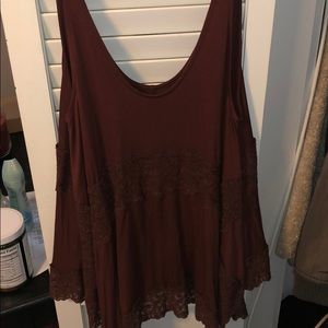 Burgundy Tank Top